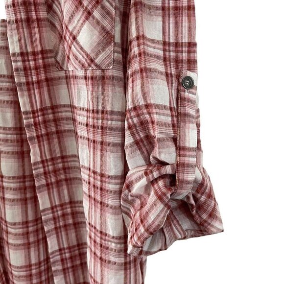NEW Hem & Thread Small Duster Top Open Front Long Sleeve 3/4 Tabs NEW - Picture 7 of 12